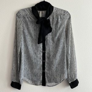 Bow tie blouse